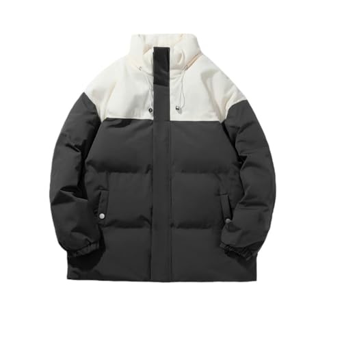 Veste d'hiver homme à col montant : blouson chaud premium rembourré pour affronter le gel