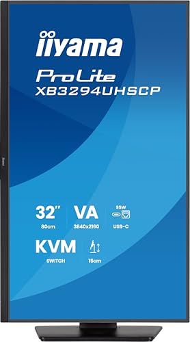 Image of iiyama XB3294UHSCP-B1-31.5 inch, IPS, 3840x2160 /60Hz, 2H1DPType-C, PD95W .KVM HAS
