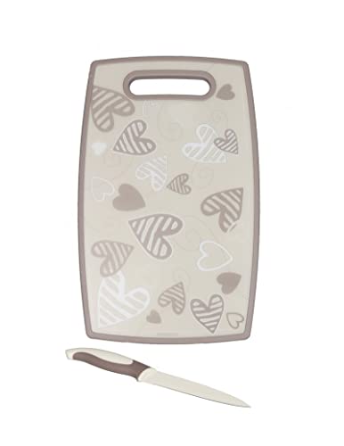 BRANDANI Tagliere Battibatticuore Pp con Coltello Utility Inox