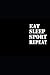 EAT SLEEP SPORT REPEAT: Notizbuch Fitness Geschenk Notebook Sport Journal 6x9 lined