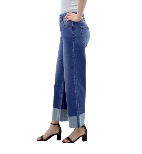5 Pockets Wide Cuff Wide Leg Jean2