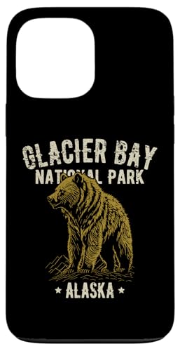 Glacier Bay National Park Alaska USA Bear Design vintage Custodia per iPhone 13 Pro Max