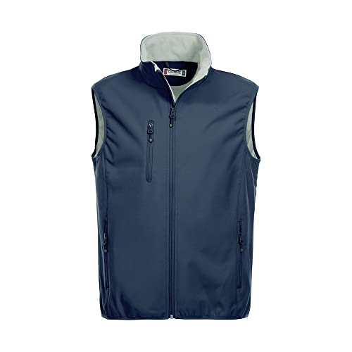 CliQue Mens Basic Softshell Gilet (5XL) (Dark Navy)