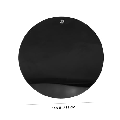 Plateau de table rond verre transparent à manger moderne