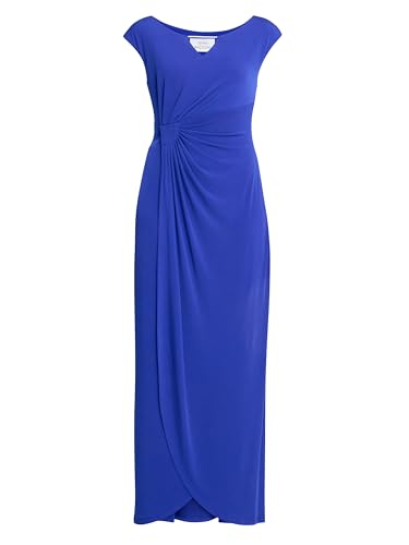 Gina Bacconi Womens Jersey Maxi Cocktail Dress, Cobalt, 8 UK