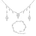 Produktbild LillyMarie Damen Schmuckset Strahlender Anhänger Halskette Armband Ohrringe