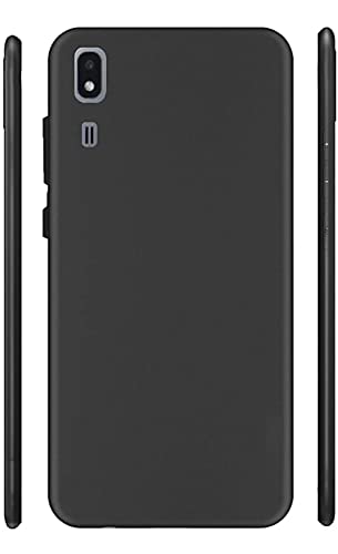 Image of Mobile Back Cover Case for Samsung Galaxy A2 Core (SM-A260F /DS,SM-A260G /DS) (Silicone Case|CameraProtection|Black SC1510)