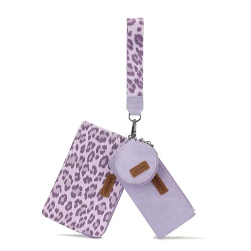 Image of Montana West X Wrangler Keychain Wallets for Women Dual Pouch Wristlet