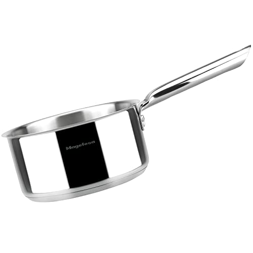 Magefesa Mag - Cazo De 16 Cm Con Tapa, Fabricada En Acero Inoxidable, Compatible Con Gas, Vitrocerámica, Eléctricas E Inducción, Fácil Limpieza, Apta Para Lavavajillas Y Horno Hasta 200º