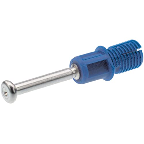 HETTICH Rapid S DU 325 47458 - Tasselli a montaggio rapido per mobili, in acciaio e plastica, 40,5 mm, colore: Blu zincato
