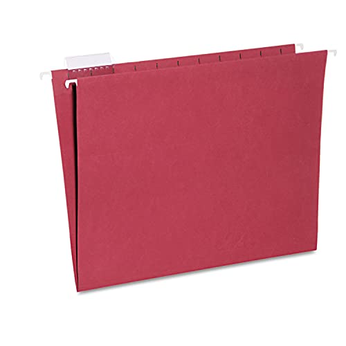 Dossiers de fichiers de suspension anti-déchirure rouge lettre pour classer sans froisser