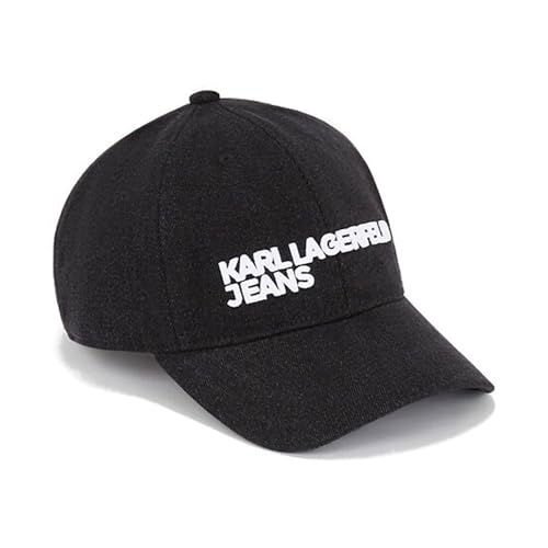 Casquette en Jean Noir Karl Lagerfeld Jeans Homme Taille Unique