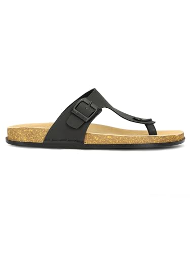 Image of Men V-Shape Thong Slippers | Casual Flip-Flops | Slippers for Men | Lightweight Rubber Sandals | Comfortable Anti-Slip Footwear