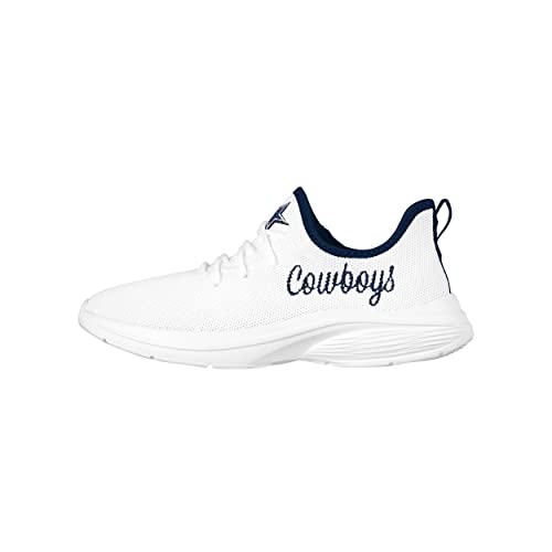 Image of FOCO NFL Womens NFL Team Logo White Athletic Shoes Sneakers