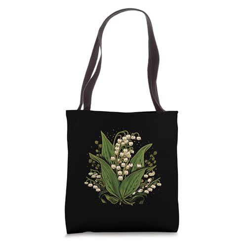 May Birthday Lily of The Valley Flower Spring White Flower Tote Bag