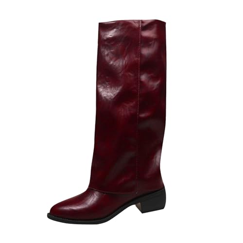 Bottes mi-mollet pour femme à talon épais et semelle confort pour l'automne et hiver 2026