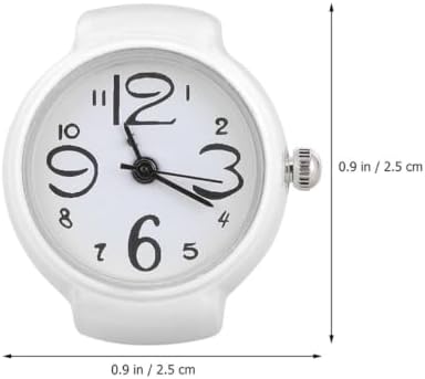 WOONEKY 2pcs Stylish Vintage Ring Watch for Men and Women with Quartz Glass and Stainless Steel, Featuring Precise Timekeeping, for Formal Events and Casual Outings