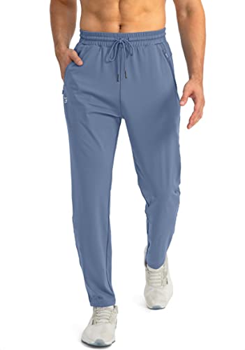 G Gradual Men's Sweatpants With Zipper Pockets Tapered Joggers For Men Athletic Pants For Workout, Jogging, Running (Slate Blue, X-Large) #TOP6