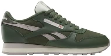 Reebok Unisex Classic Leather Sneaker, Breakaway Green/Breakaway Green/Hazy Grey, 12.5 Women/ 11 Men