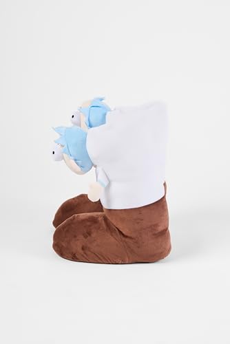 Rick Boots: Hilarious and Cozy Cartoon-Inspired Plush Slippers – Fun and Soft 3D Character Design for Ultimate Comfort – Non-Slip Sole, One-Size Fits All3
