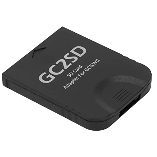 Lecteur de Carte GC2SD pour Adaptateur de Carte de Stockage Wii Micro, Carte Mémoire Micro Avec Mémoire Maximale de 512 Go pour Stocker Des Jeux et Est...