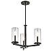 Kichler Crosby 13.75" 3 Light Convertible Chandelier with Clear Glass Olde Bronze?