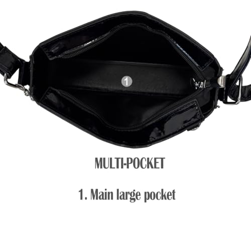 Grunge Y2K Gothic Vintage Kawaii Insert Extra Chain Decor Adjustable Cross-body Bag Ita Bag3