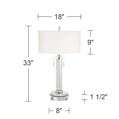 Lámpara de Mesa Moderna Possini Euro Design 33 Pulgadas miniatura 4