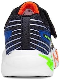 Skechers Kids Boy's Flex-Glow Bolt Sneaker, Black/Blue, 10 Toddler | Image 4