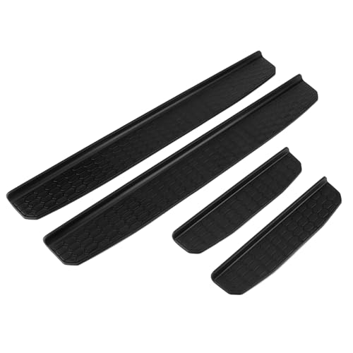 Seuil de porte pour JK 4 Portes 2018+ : protection en ABS noir brillant 4 pièces