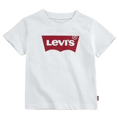 Levi's Baby Boys Batwing Tee, White Cover