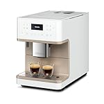 Miele CM 6360 MilkPerfection Automatic Coffee Machine - OneTouch for Two, AromaticSystem, 8 individual profiles, DoubleShot, WiFi-compatible, LED lighting, in Lotus White CleanSteel Metallic - Image 5