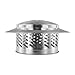 Stainless Steel Chimney Cap Roof Vent Cover with Rain Guard and Spark Arrestor, Flue Pipe Exhaust Hood for Wood Stove Pipe, Outdoor Furnace Vent, Roof Vents and Chimney Pipes(160mm（6inch）)