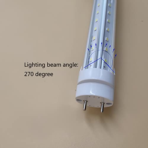 Image of 3 Foot T8 LED Tube Lights 30W,Daylight White 5000K,V Shape,Clear Lens,Ballast Bypass,G13 Base,F30T8 F30T10 F30T12 Replacement Bulb Lamp,Home,Shop,Cabinet,Pack of 10