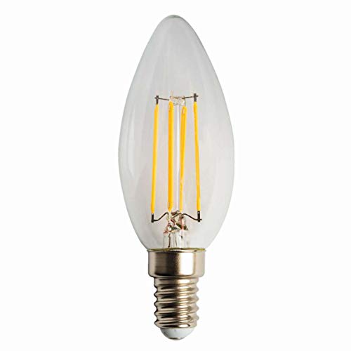 Preisvergleich Produktbild HEITRONIC - LED LEUCHTMITTEL E14 4W WW KERZENFORM FILAMENT 2700 Kelvin