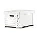 Universal 9522403 Heavy-Duty Fast Assembly Lift-Off Lid Letter/Legal File Storage Box - White (12/Carton)
