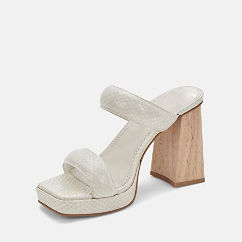 Juliet Holy Mules For Women Square Toe Double Band Chunky Block Heels Sandals Slip On Dress Summer Shoes #TOP1