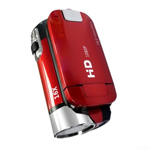 Caméra vidéo USB rouge 1080P pour éviter les vidéos floues grâce au zoom 16x