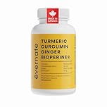 Turmeric 5000 mg + Curcumin (95% Curcuminoids) with Ginger 3000 mg & Black Pepper (BioPerine®) (Per Serving: 2 Capsules) – High Absorption 4-in-1 Supplement for Joint, Digestive, Liver & Healthy Inflammatory Response Support – Made in Canada