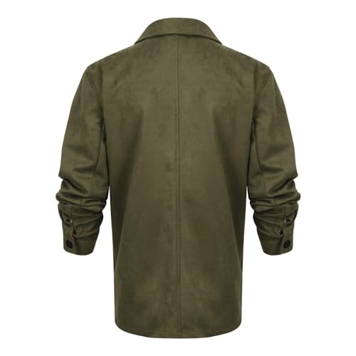 Men's Vintage Corduroy Jacket Notched Lapel Button Down Business Blazer Sport Coat4