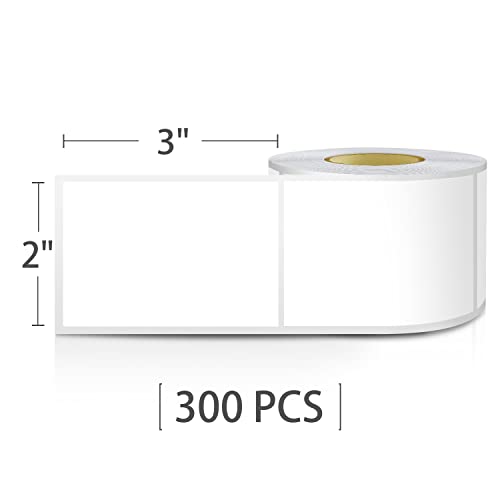 Stickers rectangle 2 x 3 cm blanc pour bocaux de cuisine - 6