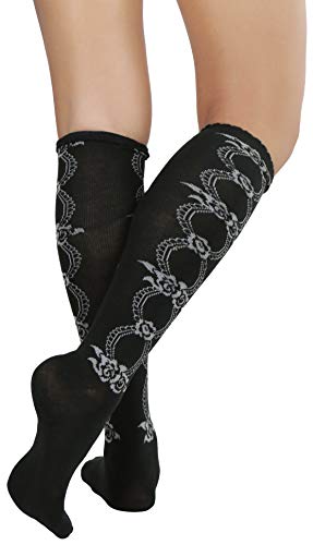 Image of ToBeInStyle Women's Acrylic Knee High Print Socks