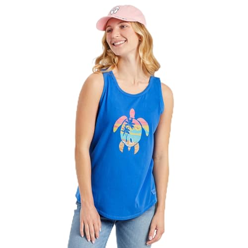 Débardeur High-Low Crusher-Lite™ Royal Blue Life is Good en taille XS pour femme
