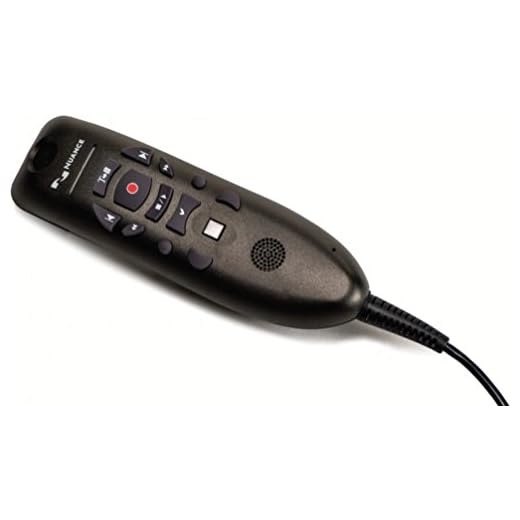 Nuance PowerMic III Microphone for Dragon (Non-Healthcare), 3 Ft Cord, Dictate Documents and Control your PC – all by Voice, [PC Disc]