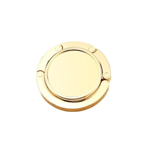 DSFIHJO Cuelga bolsos mesa Gancho for colgar bolsos, portátil, plegable, de aleación cristal, for mesa, piezas únicas, accesorios multifuncionales Soporte para bolsos de mano multiusos(Gold)
