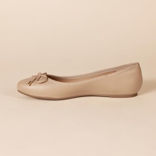 Image of Amazon Essentials Women's Comfortable Round Toe Ballet Flats with Bow