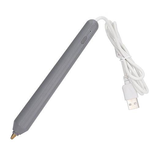 Hot Foil Embossing Stamping Pen, USB Hot Foil Pen DIY Accessory ABS Crafting Tool with 4 Heating Pen Tip for Drawing Writing Card Making Craft Drawing