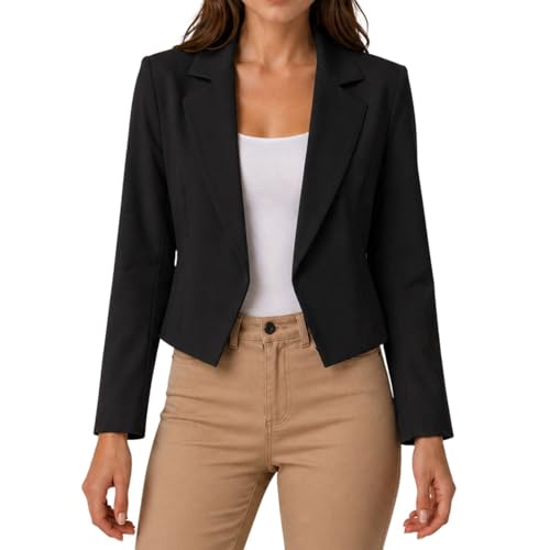 Blazer court pour femme veste d'été chic du bureau au dîner