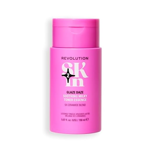 Revolution SKin, Glaze Daze Soothing Milky Toner Essence, Esencia Tónica Calmante con Ceramida, Hidrata y Suaviza, Vegano y Libre de Crueldad, 150ml