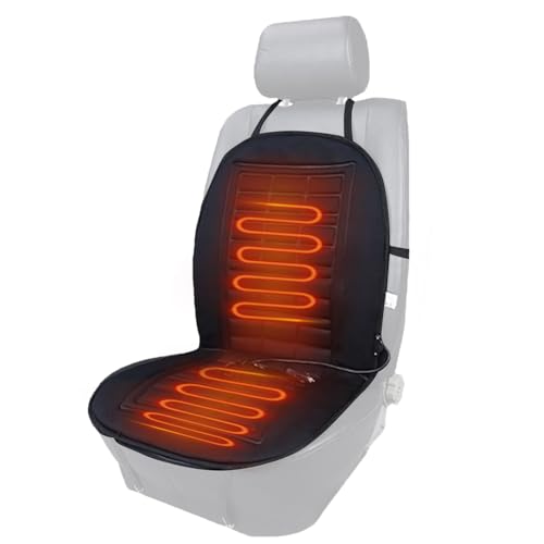 Doyandader - Asiento de coche calefactor | Accesorios para automóviles de invierno, alfombra calefactora de 12 V para automóviles con dos niveles, para remolques de camiones sedán y recogida